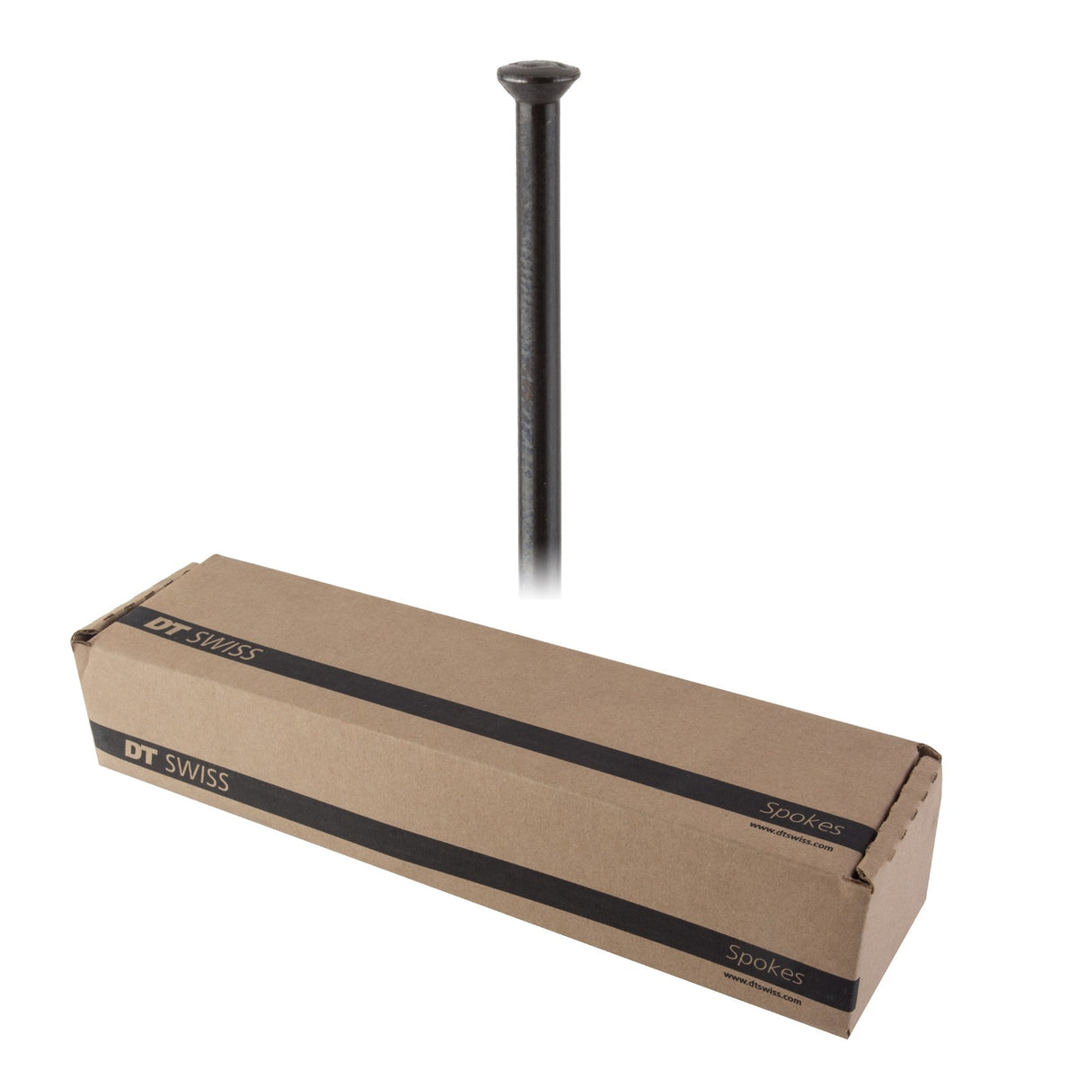 DT Swiss Champion Spoke: 2.0mm, Blanks, 315mm, Straight Pull, Black, Box of 100 1