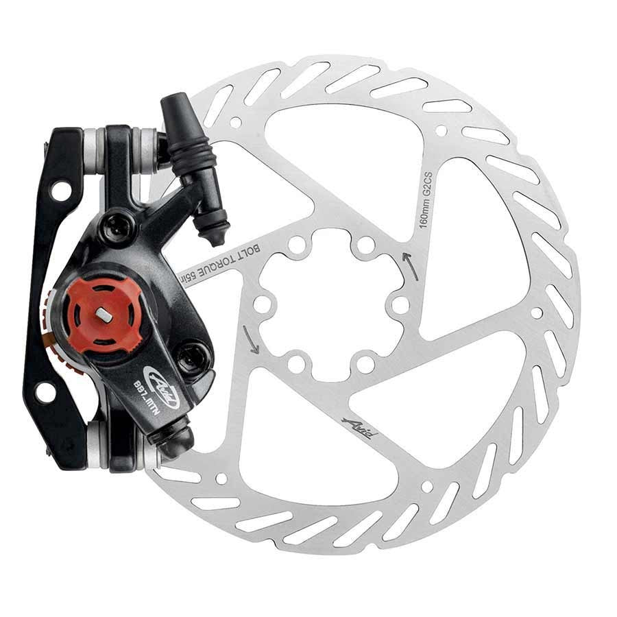 2x Avid BB7 MTB Mechanical Disc Brake Front/Rear 160mm Grey Kit 2