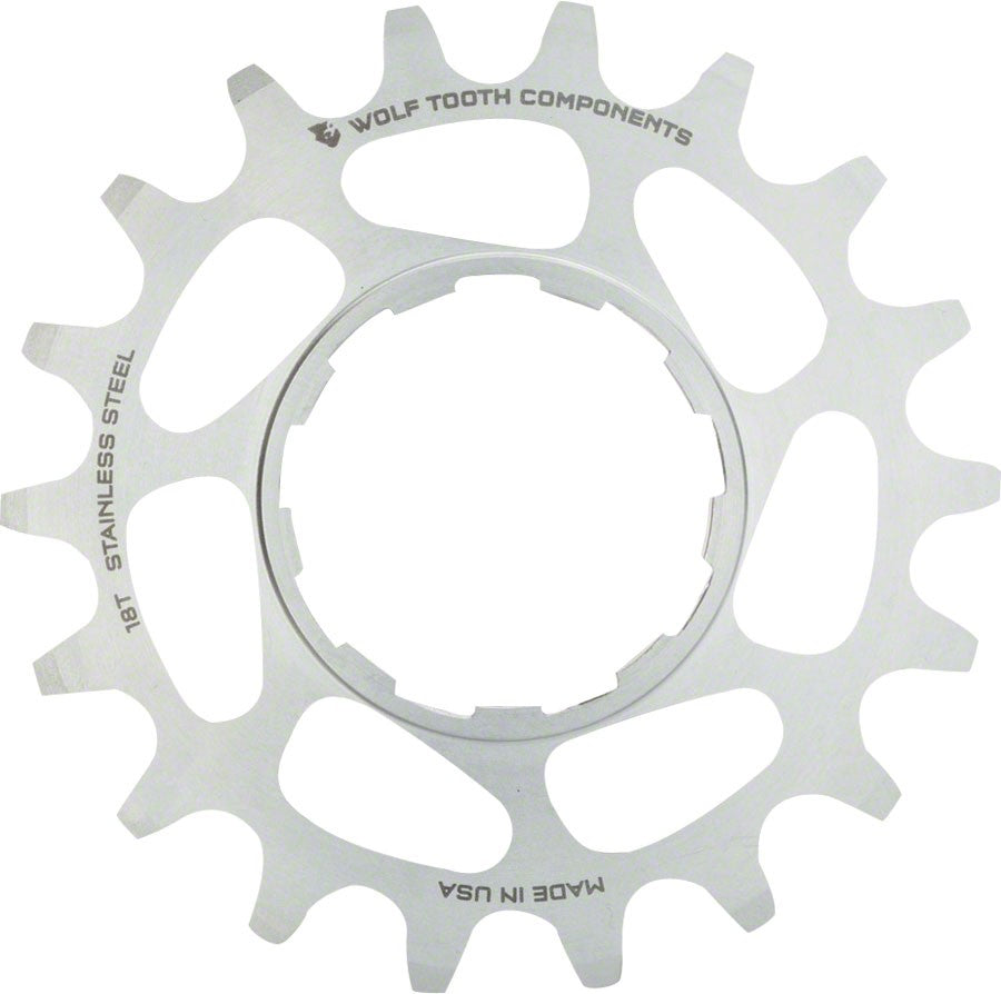 Wolf Tooth Single Speed Stainless Steel Cog: 20T, Compatiblewith 3/32" Chains 1