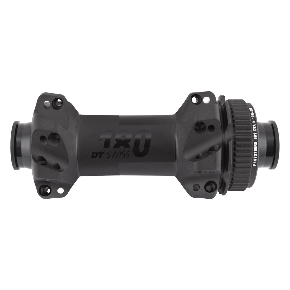 DT Swiss 180 Front Hub - 12 x 100mm, Center-Lock, Black, 28h, Straight Pull 1