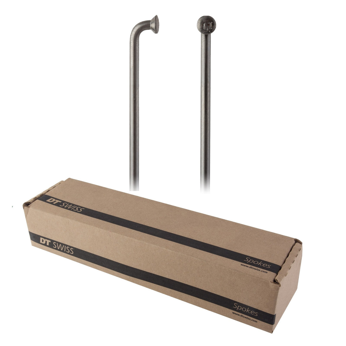 DT Swiss Champion Spoke: 2.0mm, Blanks, 315mm, J-bend, Silver, Box of 100 1