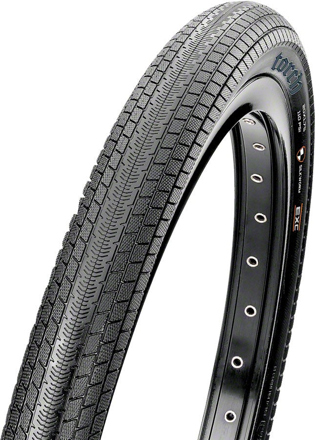 2 Pack Maxxis Torch Bmx Tire 24 X 1.75 Dual Compound Silkskin Protection Black 2