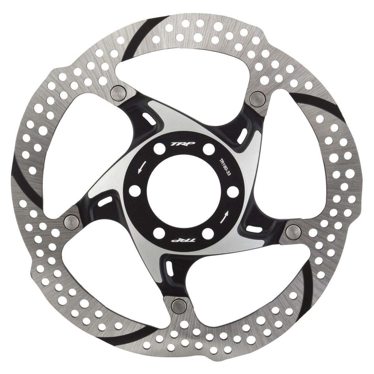 TRP 33 Disc Brake Rotor - 160mm, 6-Bolt, Silver/Black 1