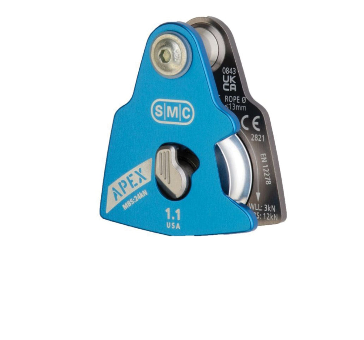 Apex Direct 1.1" Pulley CE UKCA Certified Aluminum Rigging Climbing Pulley 3