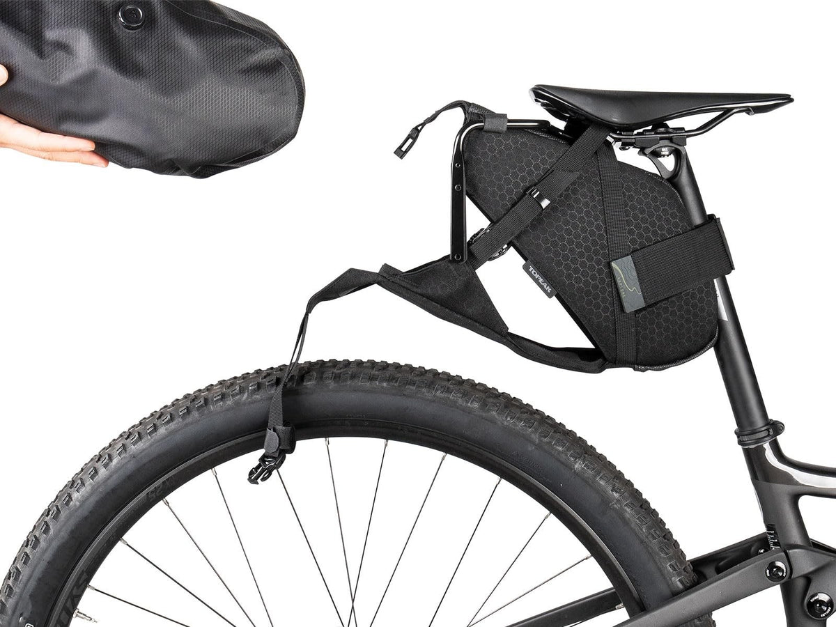 Topeak BackLoader X 15L (Black) Bike Bag – Large-Capacity Waterproof Seat Bag 5