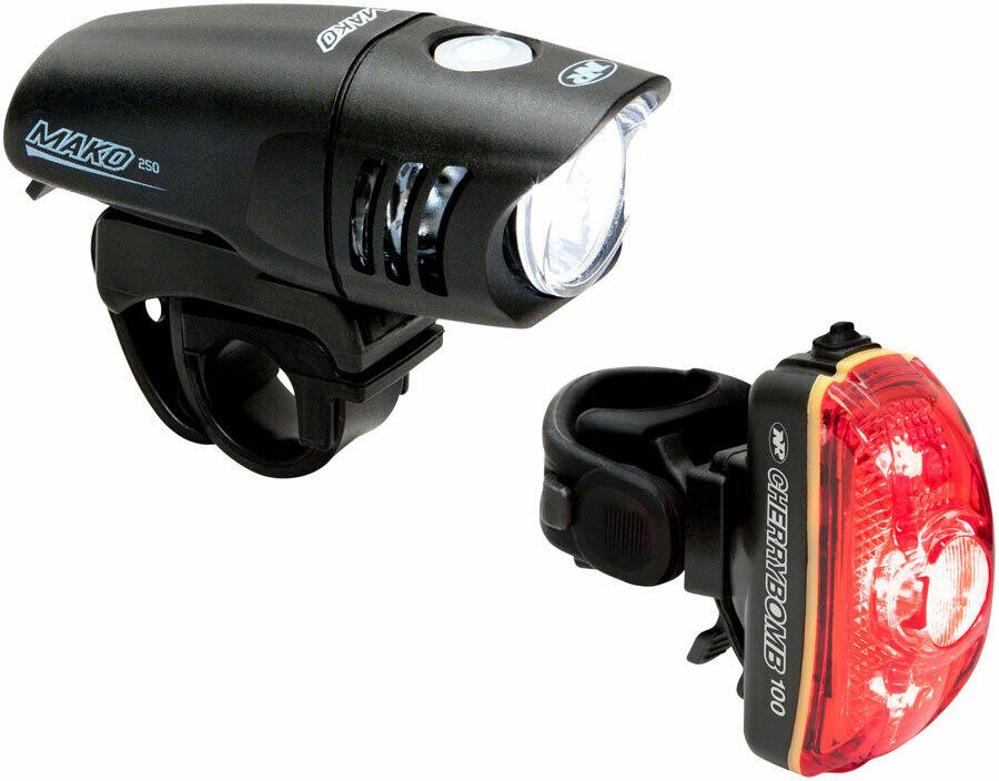 NiteRider Mako 250 & CherryBomb 100 Headlight and Taillight Combo Set 1