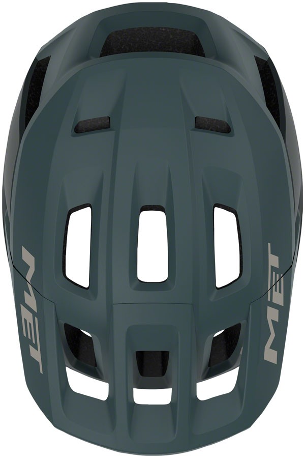 MET Terrae Mips Mountain Helmet Stone Blue Matte Small with Visor 4