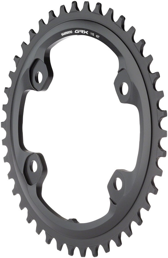 Shimano GRX RX810 Chainring - 42t, 110 BCD, 4-Bolt, 11-Speed, Black 1