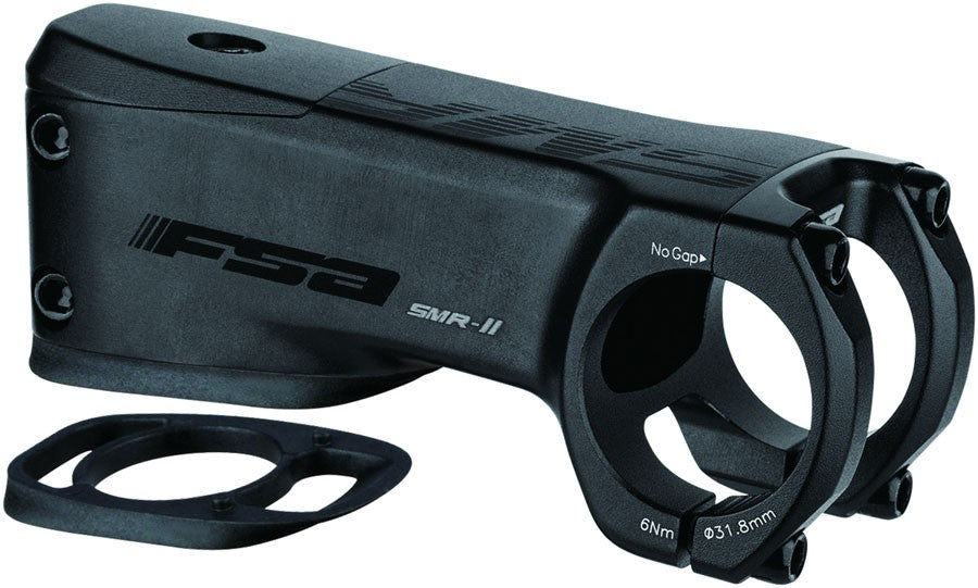 FSA SMR-II Stem 100mm -10, 31.8mm Clamp, 1 1/8", Alloy, Black 1