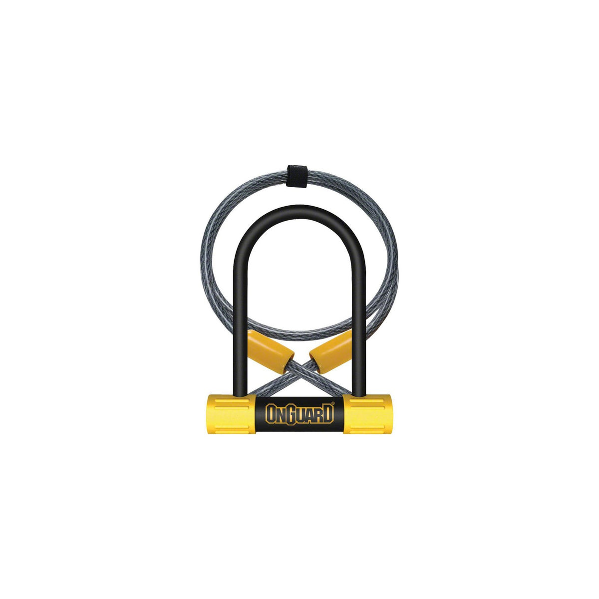 OnGuard Bulldog Mini DT U-Lock with Cable: 3.5 x 5.5", Black/Yellow 1