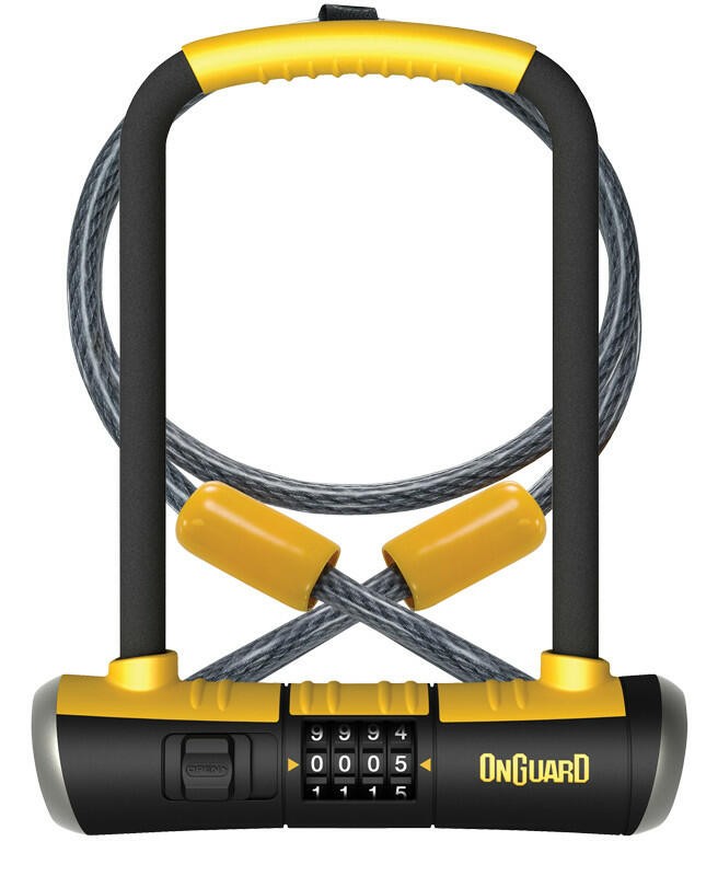 Onguard Bulldog 8012C Lock Og U 8012c Bulldog Dt Std Combo 5x9/10mmx4ftcbl 1