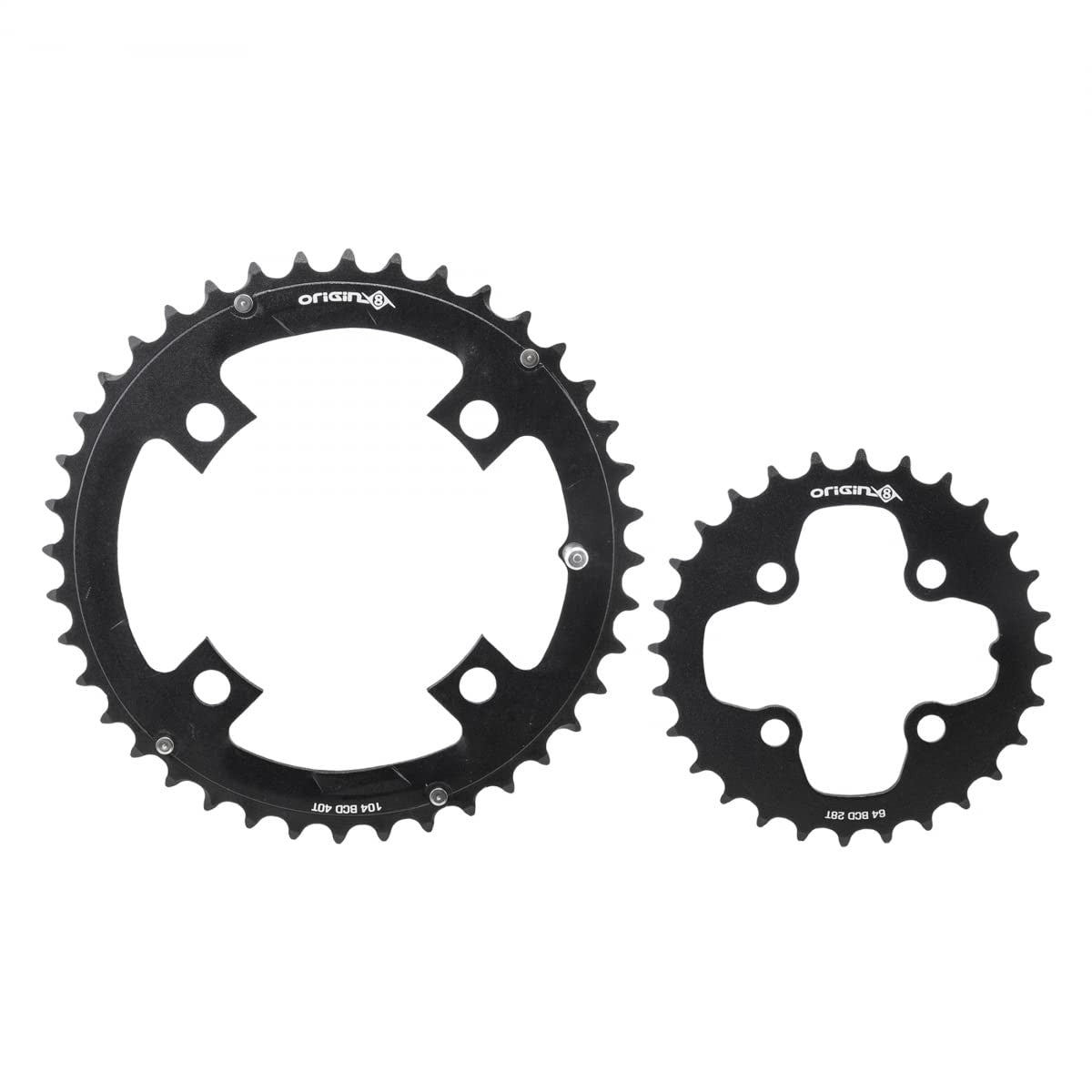 Origin8 Chainring Thruster 64/104Mm 28/40T 10/11S 4B Set Bk - 217AA 1