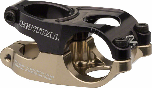 Renthal Duo Stem 31.8mm Clamp 1-1/8 Steerer 40mm Length +10 degree 1