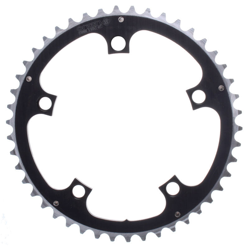 Origin-8 Alloy Ramped Chainrings Chainring Or8 130mm 46t Bk/sl 1