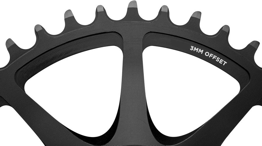 Cane Creek Direct Mount Chainring - 38t, 8-Bolt Direct Mount, 3mm Offset, Black 2