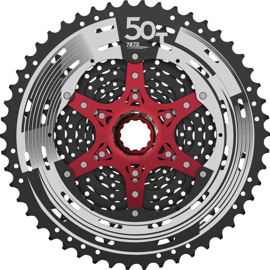 Sunrace CS-MZ90 12-Speed Wide Range Steel/Alloy Mountain Cassette Black 11-50T 2