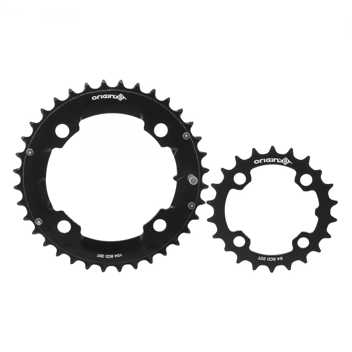 Origin8 Chainring Thruster 64/104Mm 22/36T 10/11S 4B Set Bk - 231AA 1