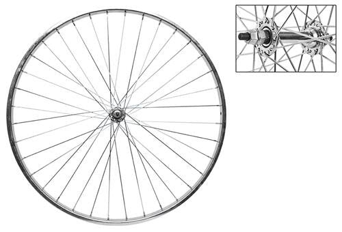 WheelMaster Alloy Rear BMX Coaster Brake Wheel 20x1.75" Silver 36H Bolt-On 3/8" 1