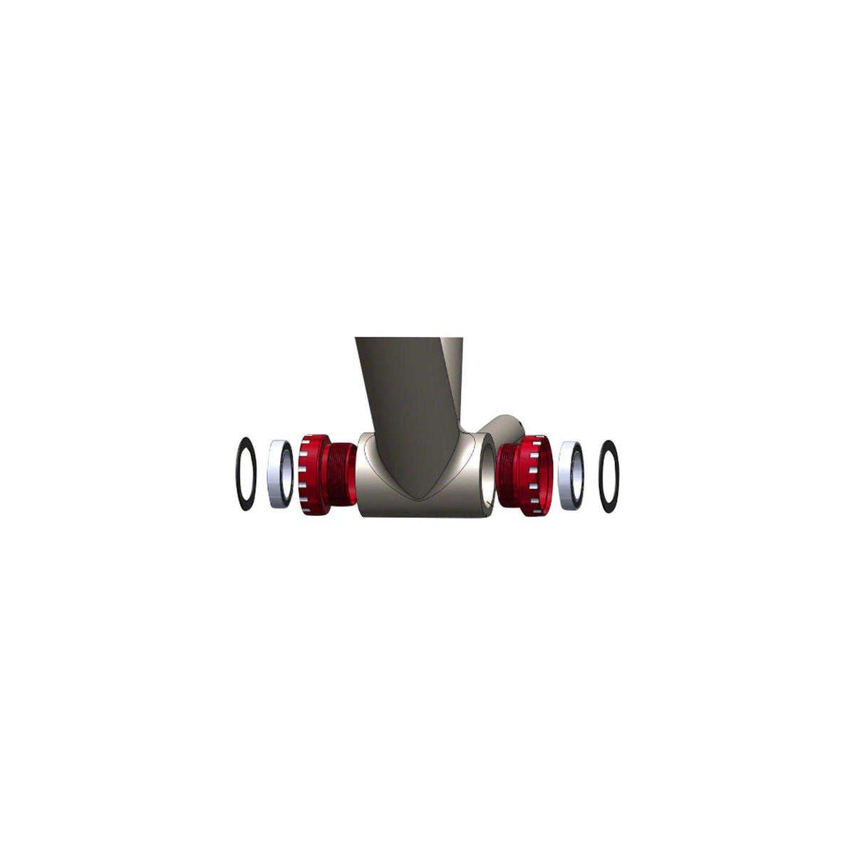 Wheels Manufacturing BSA Bottom Bracket - SRAM Road, ABEC-3 Bearings, Gray Cups 2