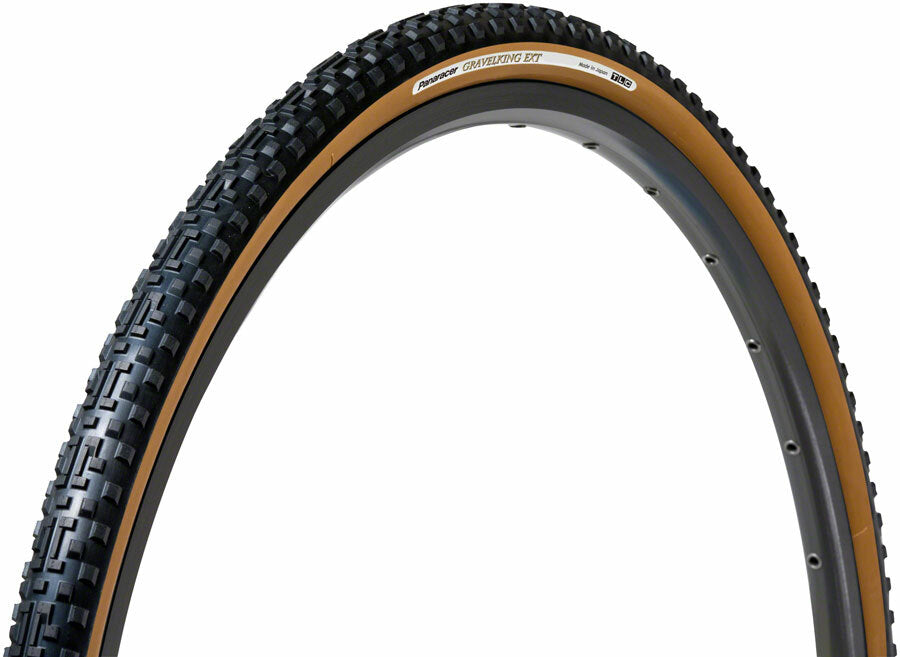Panaracer GravelKing EXT + Plus Tire 700x35c Tubeless Fold ProTite Black/Brown 1