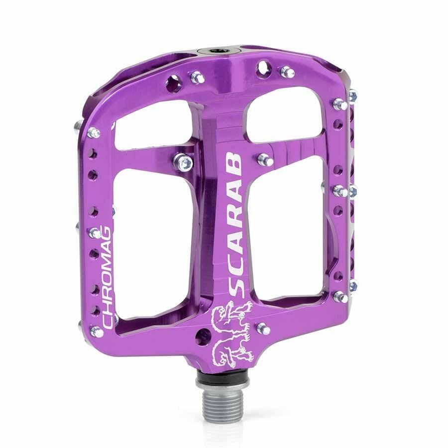 Chromag Scarab Platform pedals Bushing and sealed bearings Aluminium body Purple 1