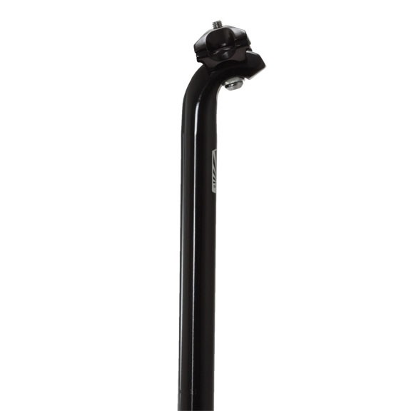 Soma Layback Aluminum Seatpost 27.2mm x 350mm Black One-Bolt Clamp 1