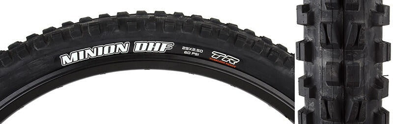 Maxxis Minion DHF DC/EXO/TR Tire Max Minion Dhf 29x2.5 Bk Fold/60 Dc/exo/tr 1