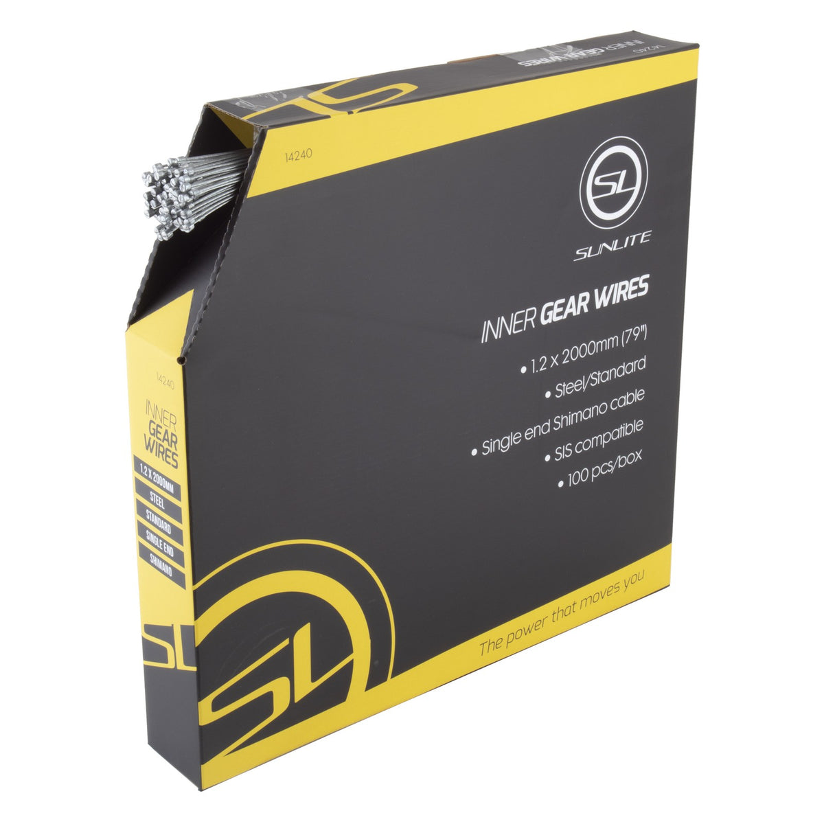 Sunlite Bulk Shift Cables/Galvanized/2000mm/1.2mm diameter// BOX OF 100 1