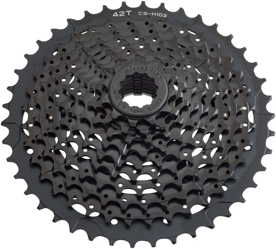 microSHIFT H10 Cassette - 10 Speed, 11-42t, Black 1