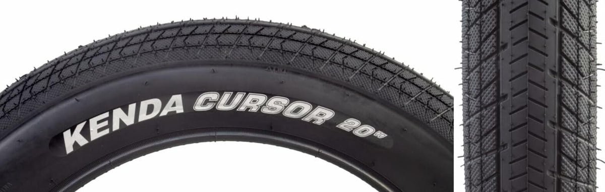 Kenda Cursor Fat Bike Tire 20x3.0 Black Wire Bead 30 TPI 1