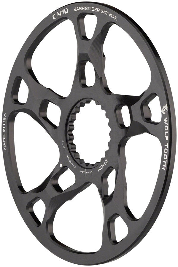 Wolf Tooth CAMO BashSpider for Shimano - M5 Boost, 52mm Chainline, 3mm Offset 1