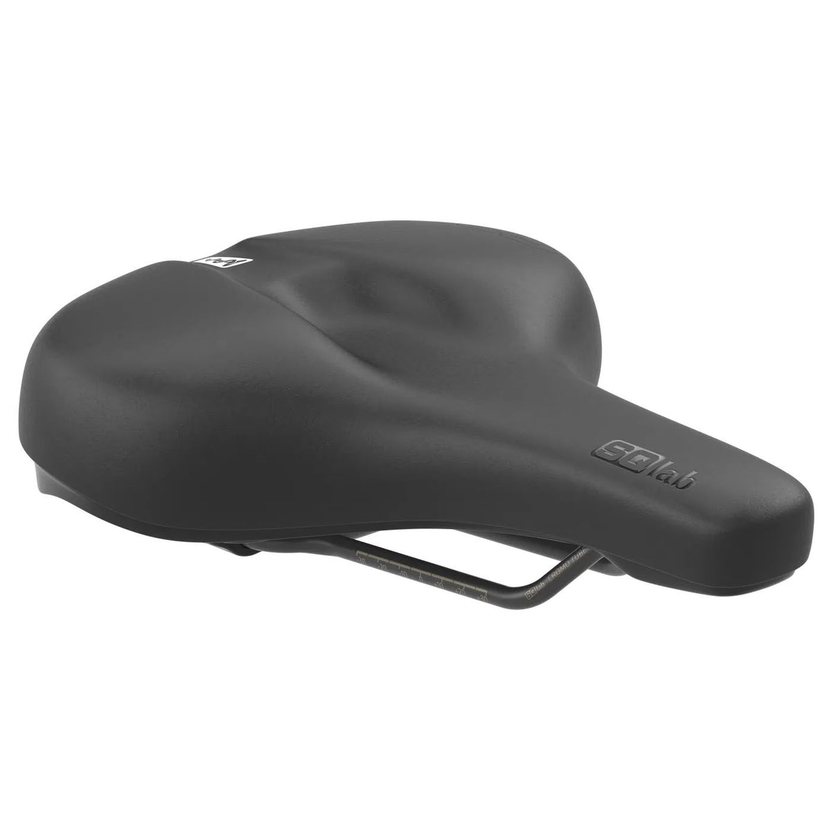 SQlab 621 M-D Active 2.1 CrMo Rail Bike Saddle Black for Upright Riding 1