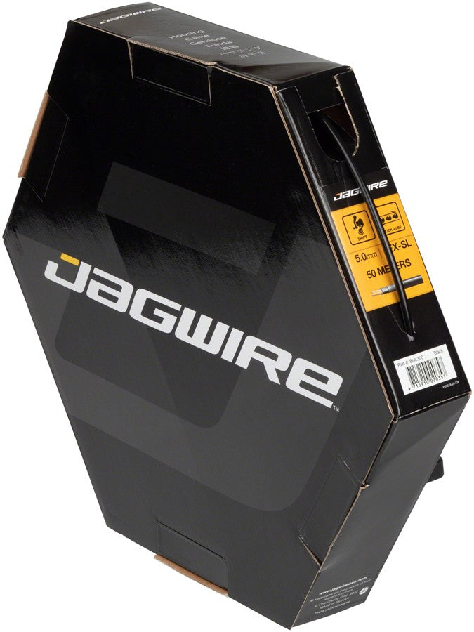 Jagwire 5mm Sport Derailleur Housing with Slick-Lube Liner 50M File Box, Black 1