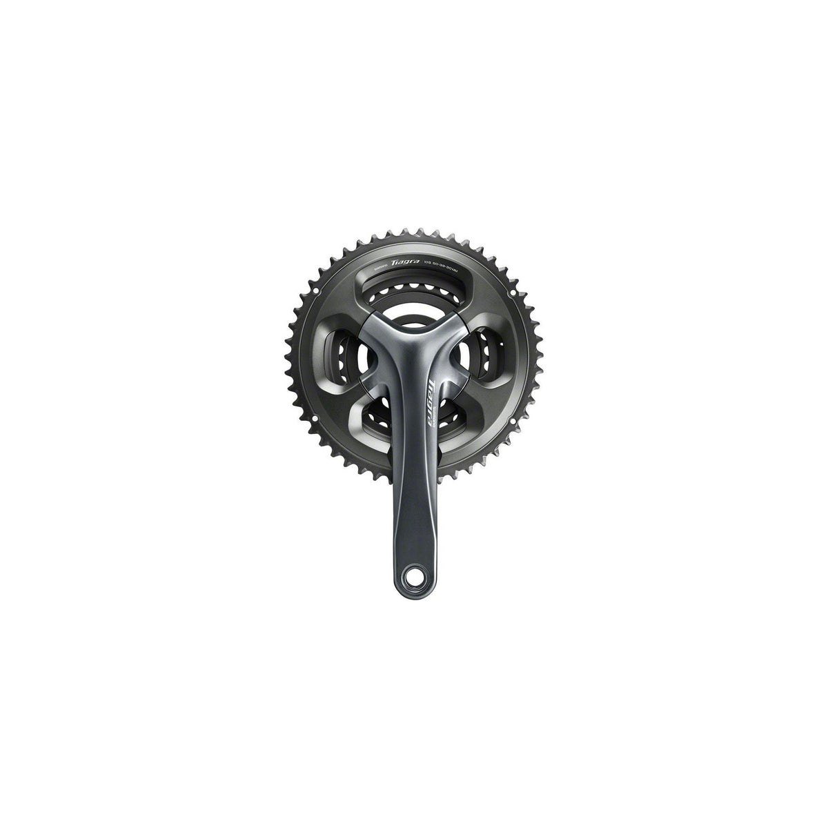 Shimano Tiagra 4703 10-Speed 50/39/30t 165mm Road Bike Crankset Gray 1