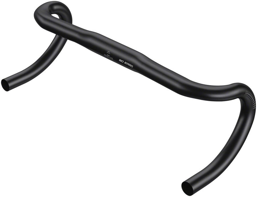 Zipp Service Course 80 Ergo Drop Handlebar 31.8mm 38cm Bead Blast Black Aluminum 5
