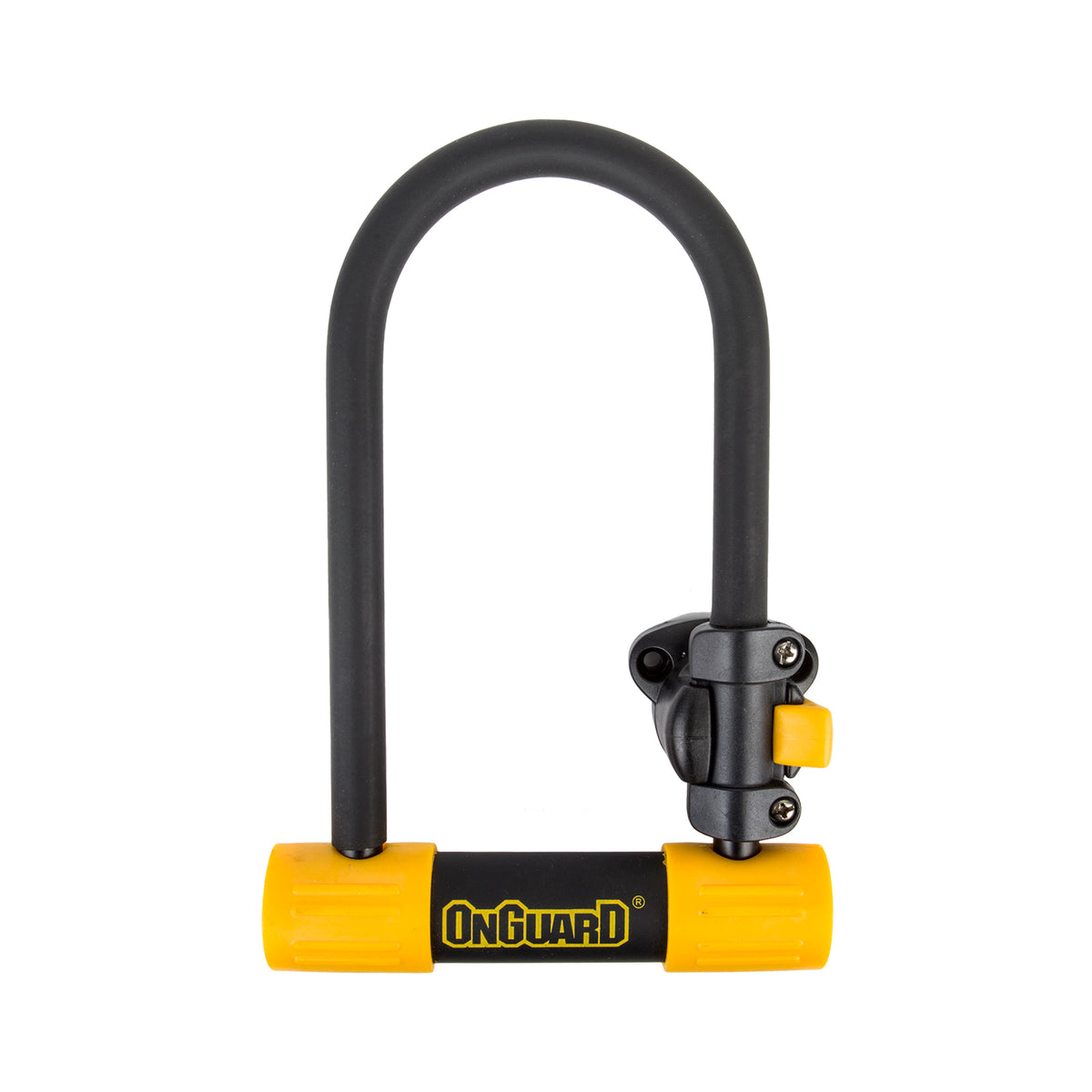 OnGuard BullDog Series U-Lock - 3.5 x 7", Keyed, Black/Yellow, Includes bracket 1