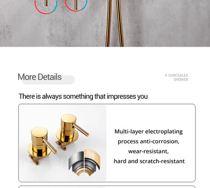 Bathroom Shower Faucet Bathroom Mixer Tap Bathtub Brass