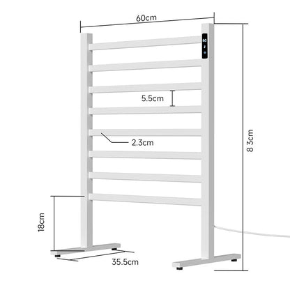 White Freestanding Mountable Towel Warmer Heated Towel Rack