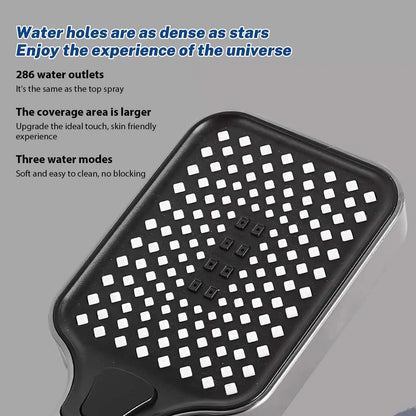 Smart Digital Display Shower Faucet Piano Style Rainlfall