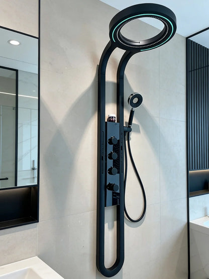 Wall Mounted Light Shower Faucet Panel Led Digital
