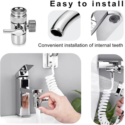Shower Faucet Handheld Shower Head Spray Tap Extender