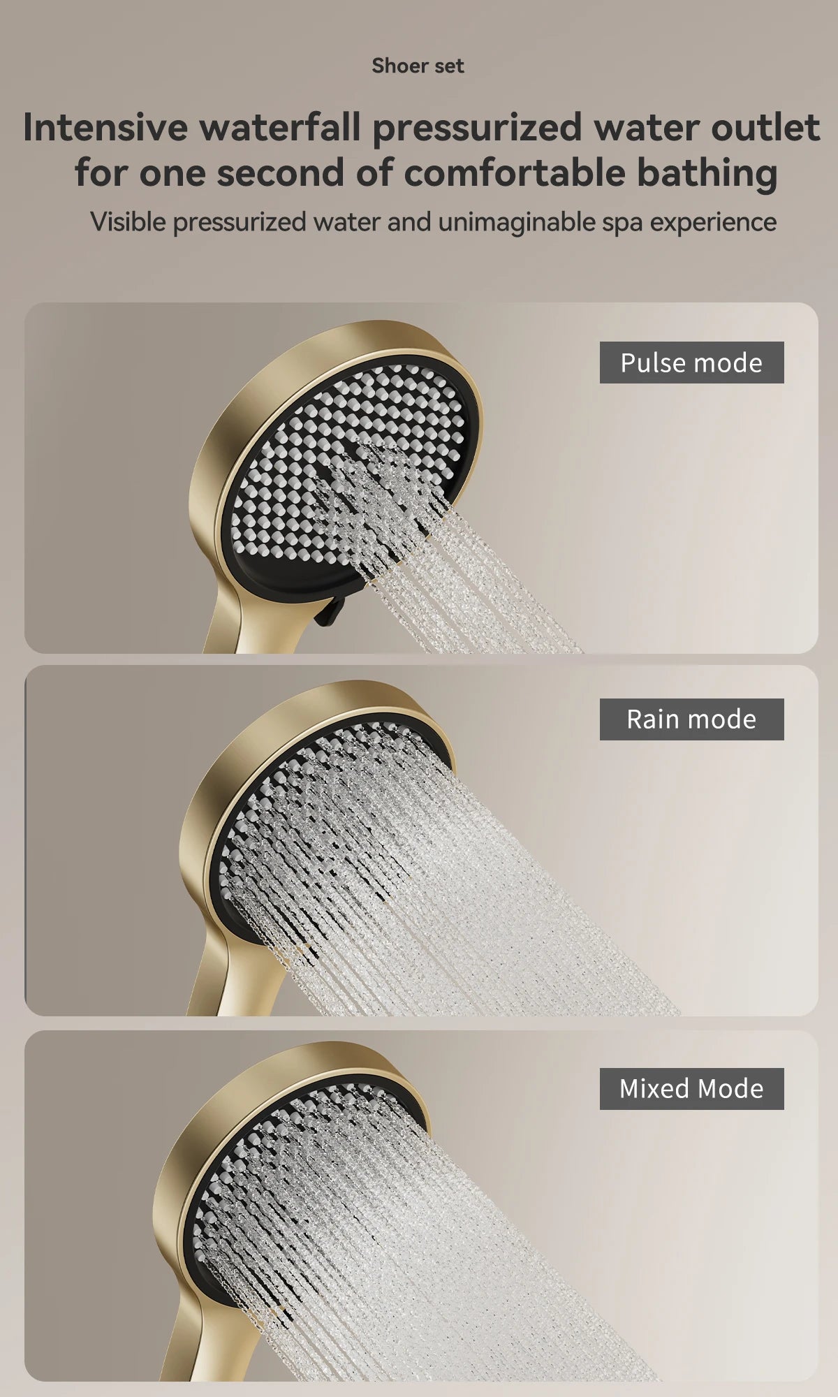 Led Shower Panel System Wall Mounted Rain &