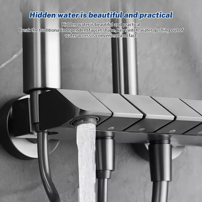 Smart Digital Display Shower Faucet Piano Style Rainlfall