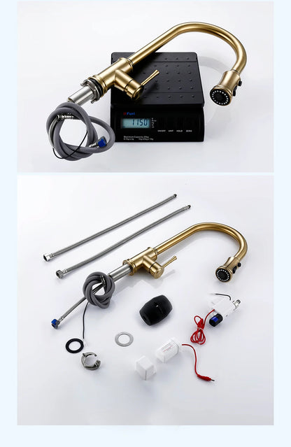 Touch Sensor Faucet Smart Control Mixer Tap Pull