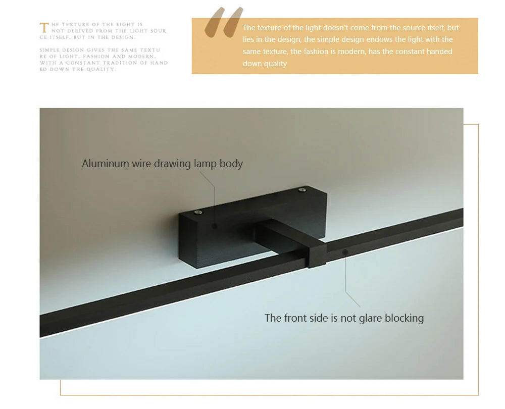 Modern Led Wall Light Bathroom Hardwares Wall Lamp