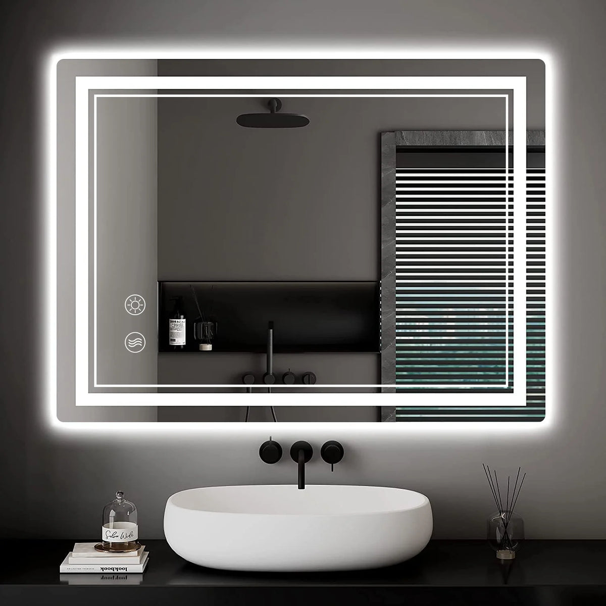 Bathroom Mirror Led Lights Illuminated Bathroom Mirror Wall