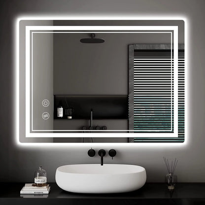 Bathroom Mirror Led Lights Illuminated Bathroom Mirror Wall