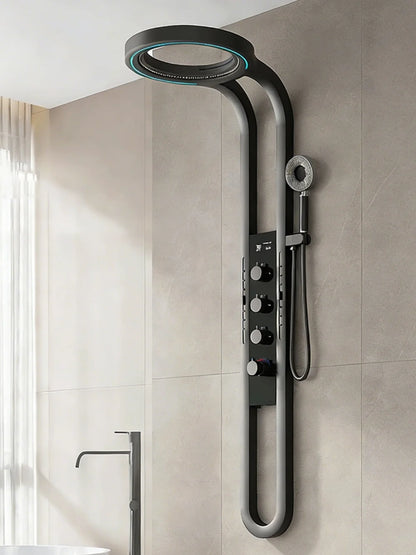 Wall Mounted Light Shower Faucet Panel Led Digital