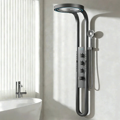 Wall Mounted Light Shower Faucet Panel Led Digital