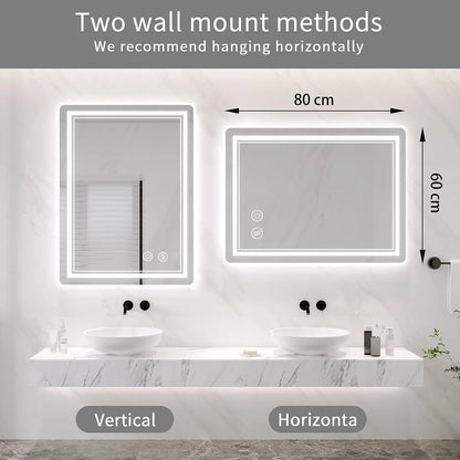 Bathroom Mirror Led Lights Illuminated Bathroom Mirror Wall
